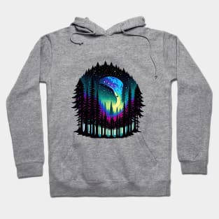 Galactic Forest III - White BG Hoodie